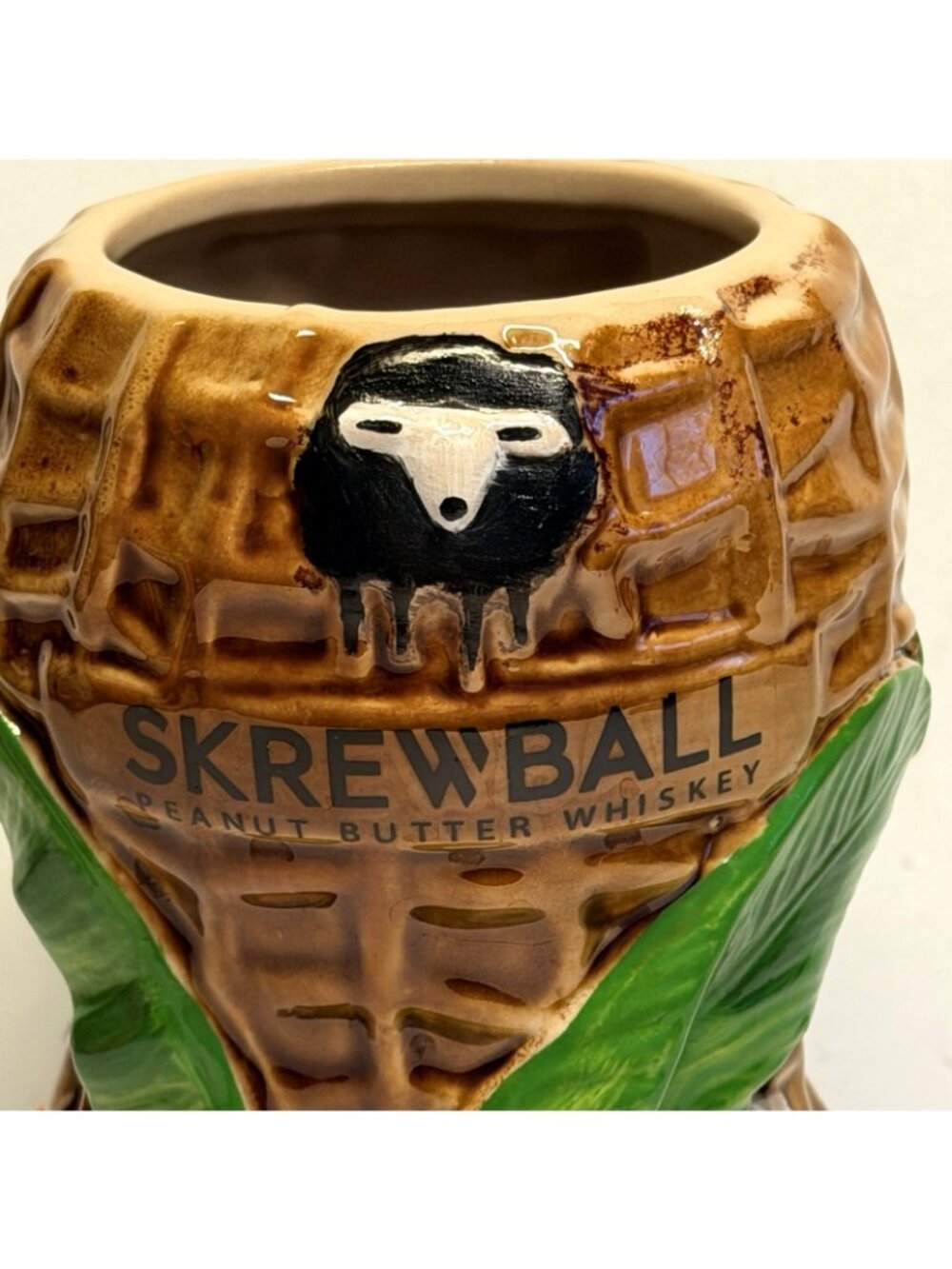 Skrewball Peanut Butter Whiskey Tiki Mug Large 6.5" Height Tropical Floral - Picture 2 of 12